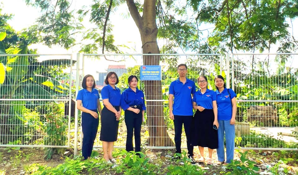 Tuổi trẻ THCS Hùng Vương, quận Hồng Bàng triển khai công trình thanh niên "Hàng rào cây xanh - cuộc sống trong lành”